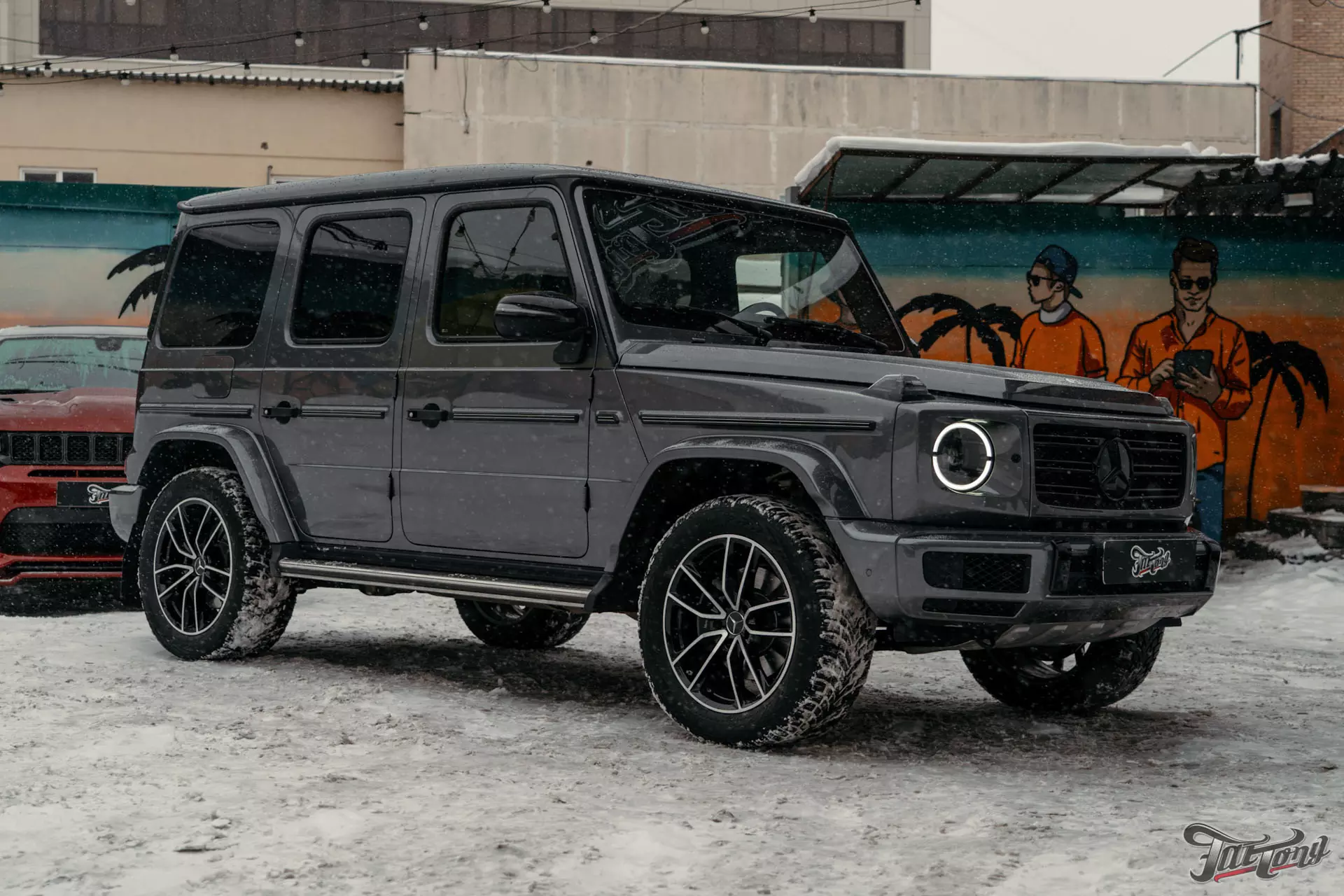 Mercedes G-class. Пошив руля и подушки руля